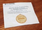 Salt Lake City 2002    gold Medal Pet Tag  24k Plated Id Winter Olympics Aspca