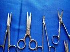 Lot Of 7 Vintage Scissors Misdom-frank Germany Pakistan Usa Stainless Steel