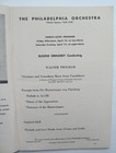 Philadelphia Orchestra - 1950 Program - Ormandy - Wagner