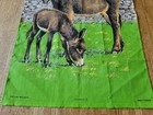 Nos New Vintage Causeway Irish Linen Kitchen Tea Towel Ireland Donkeys Mountians