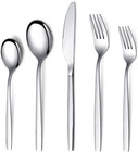 20 Piece Flatware Set For 4  Stainless Steel Silverware Set