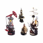 Rokr Diy Metal Mechanical 3d Puzzle Industrial City Model Kit Toy Xmas Gifts
