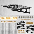 2-pack 24in-by-70in Floating Wall Shelf Garage Storage Rack Floating Rack 2x6ft