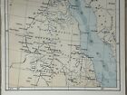 1885 Egypt   Sudan Original Antique Map