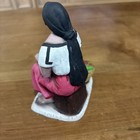 Vintage Serafin Marsal   Folk Art Sculpture  S a m  Paraguay Peasant Lady
