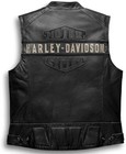 Harley-davidson Men s Vest Biker Cafe Racer Motorcycle Genuine Cowhide Leather
