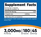 Nutricost D-aspartic Acid Capsules  180 Capsules   3000mg Serving  06 2028 New