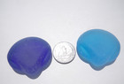 Sea Glass  Cobalt Blue And Turquoise Shells