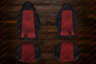 Tailored Pu Leather Seat Covers Red Black Custom Fit Man Tgx 2021  Truck Pair
