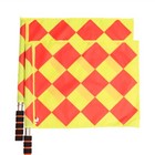 2 Pcs Soccer Side Flags   Football Equipment Referee Linesman Offside Flag