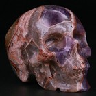 2 5  Dream Chevron Amethyst Carved Crystal Skull  Realistic  Crystal Healing