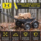 Hawk Crawler Multi-use Folding Cart  Hunting Fishing Cart  500lb Capacity  Black