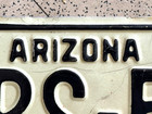 1968 1966 Arizona License Plate     Maricopa Co     Original Vintage Antique Car Tag