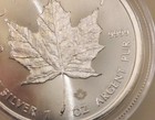 2020 Canadian  9999  1 Oz  Silver   5 Maple Leaf       bu    In Capsule 