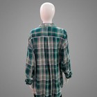 Est  1946 Women s Teal Plaid Button Shirt
