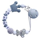 Silicone Baby Teethers Chain Soother Relaxing Cute Safety Baby Teethers Bead