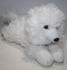 Yomiko Classics Paix White Poodle Dog Plush Lying Russ Berrie Bean Bag Puppy Toy