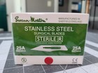 New  Sealed Swann-morton 25a Stainless Steel Surgical Blades  Pack Of 100
