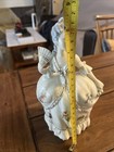 Vintage Victorian Lady White Porcelain Planter 8 75  Tall Germany - B