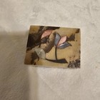 Vintage Indian Soapstone Hinged Trinket Box With Floral Inlay Rectangular