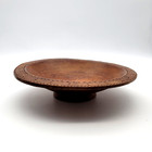 Vintage Papua New Guinea Pedestal Bowl Handmade Carved Serving Png