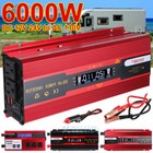 6000w Car Power Inverter Dc 12v To Ac 110v For Rv Truck Converter Charger Outlet