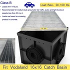 Mosinsbo Galvanized Steel Drain Grate 16x16 In For Vodaland Catch Basin B-class