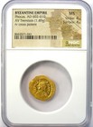 Phocas Gold Av Tremissis Byzantine Coin 602-610 Ad - Certified Ngc Ms  unc 
