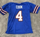 James Cook Autographed Signed Xl Custom Bills Jersey-beckett Witnessed