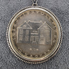 1964 Norway 10 Kroner Silver Eidsvoll Constitution Sesquicentennial Coin Pendant