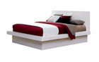 4 Pc Contemporary White Queen Platform Bed N s Dresser Bedroom Furniture Set