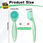 3 Pack Silicone Manual Facial Cleansing Brush Skin Friendly Face Scrubber Exfoli