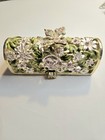Vintage Metal Lipstick Holder With Mirror