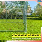 Large Outdoor Metal Dog Kennel Steel Pet Dog Cage Exercise Fence Garden Playpen