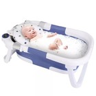Collapsible Baby Bathtub For Newborn With Thermometer  1 Soft Floating Cushion