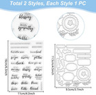 Sentiments Clear Stamps And Metal Cutting Dies For Card Making Greeting Words