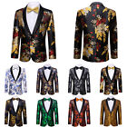 Men Casual Slim Fit Formal One Button Suit Blazer Coat Jacket Tops