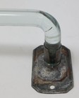 Vintage 1930 s Towel Bar Clear Glass 26  X 5 8  Rod   Mounting Brackets Hardware