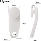 White Traverse Rod Slides Curtain Track Glider Hooks For Curtains 50 Pcs 