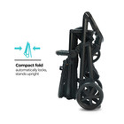 Meteor2  2-in-1 Baby Stroller With Bassinet Mode  Adjustable Handle And Footrest