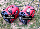 Generac Gp3300i Complete Double Extended Run Generator System   Tank