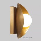 Stilnovo Style Raw Brass Wall Sconce Sputnik Globe Lamp Mid Century Bedside Gift