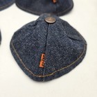 Vintage Collection Of 6 Levi s Denim Yarmulke Jewish Kippa Judaica Orange Tab 