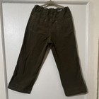 The Good Ones Acting Trouser Boys Green Cotton Canvas Straight Pants 6