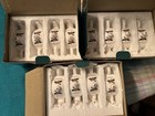 Lot Of 3 Sets Of 4  12  Bone China    a Cup Of Christmas Tea    Teapot Napkin Rings