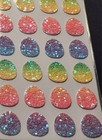 Easter Stickers  glitter Eggs  24 Pieces Total Very Beautiful Quality 