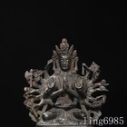 Old China Tibet Vajrayana Buddhism Bronze Thousand-hand Guanyin Buddha Statue