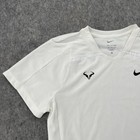 Nike Court Rafa Nadal Dri Fit Adv White Tennis Shirt Mens M