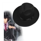 Black Fedora Hat With Removable Belt     Adjustable   Stylish