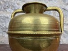 Antique French Twin-handled Brass Jug Vessel - Decorative Interior Ornament 